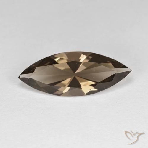 2.52ct 天然 ウォームブラウン スモーキークォーツ, マーキーズ, VVS
