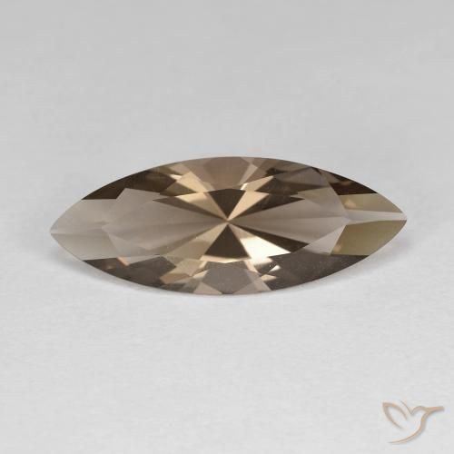 2.69ct 天然 ウッドブラウン スモーキークォーツ, マーキーズ, VVS