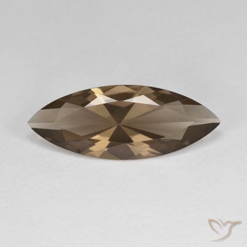 2.74ct 天然 ウォームブラウン スモーキークォーツ, マーキーズ, VVS