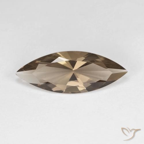 2.57ct 天然 ウォームブラウン スモーキークォーツ, マーキーズ, VVS