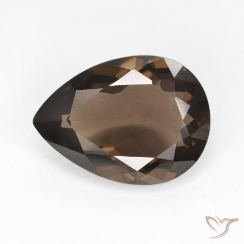 6.04ct 天然 ブラウン スモーキークォーツ, 洋梨の形, VVS