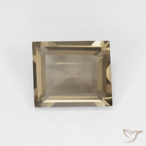 0.92ct 天然 Medium Light-Brown スモーキークォーツ, バゲット, VVS