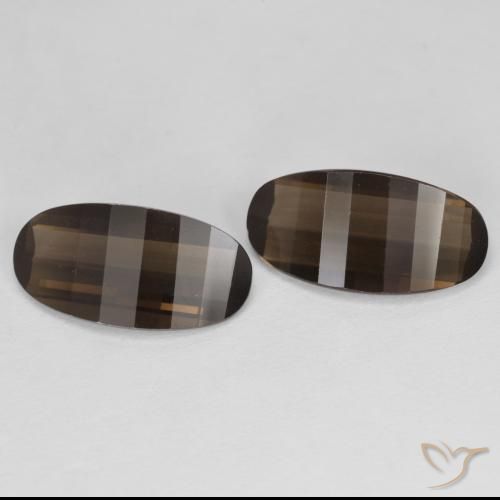 Shop natural 4.94ct ヒッコリーブラウン スモーキークォーツ gems, 楕円形, from ブラジル at GemSelect. In stock, global shipping!