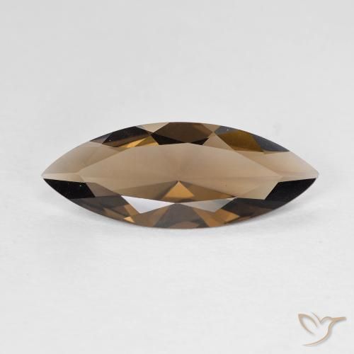 2.34ct 天然 ウォームブラウン スモーキークォーツ, マーキーズ, VS