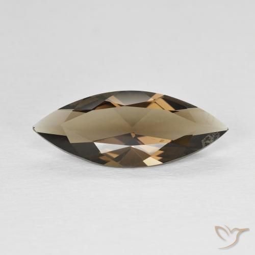 2.93ct 天然 ウォームブラウン スモーキークォーツ, マーキーズ, VVS