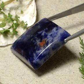 54.07カラットの天然バイオレットブルーソーダライト、四角形、オペーク