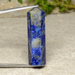 26.34カラットの天然バイオレットブルーソーダライト、ファンシーシェイプ、オペーク