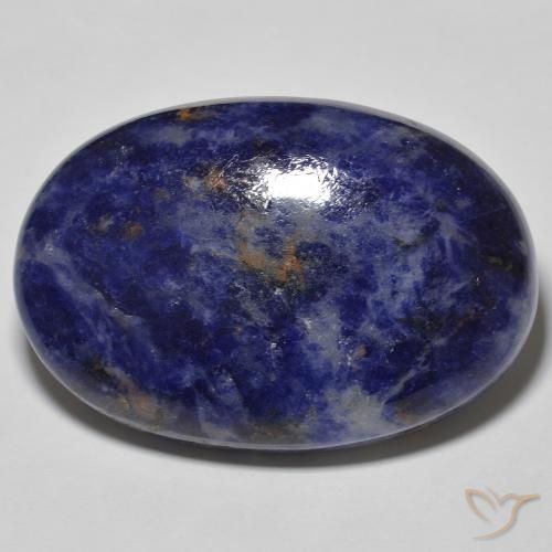 54.28ct 天然 ディープブルー ソーダライト, 楕円形, オペーク