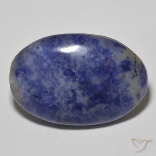 29.83ct 天然 灰色がかったブルー ソーダライト, 楕円形, オペーク