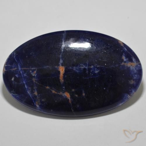 29.90ct 天然 ネイビーブルー ソーダライト, 楕円形, オペーク