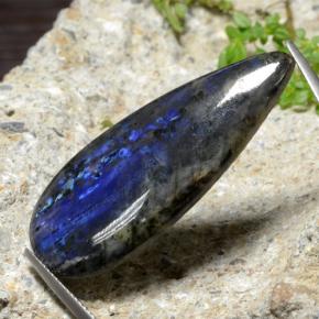 20.21カラットの天然マルチカラースペクトロライト、洋梨の形、オペーク