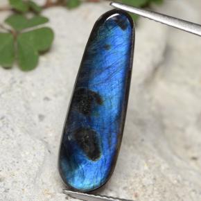 4.87カラットの天然マルチカラースペクトロライト、ファンシーシェイプ、オペーク