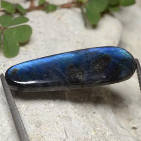 4.87カラットの天然マルチカラースペクトロライト、ファンシーシェイプ、オペーク