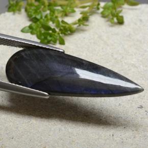 7.41カラットの天然マルチカラースペクトロライト、洋梨の形、オペーク