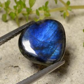 2.60カラットの天然マルチカラースペクトロライト、ファンシーシェイプ、オペーク