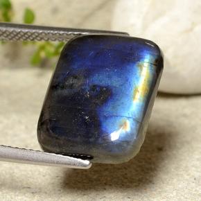 6.99カラットの天然マルチカラースペクトロライト、クッションカット、オペーク