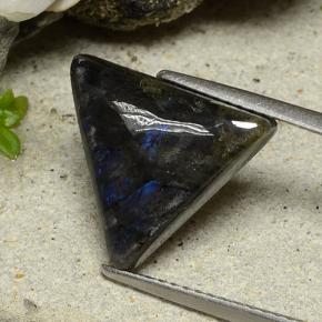 4.53カラットの天然マルチカラースペクトロライト、トリリオン、オペーク