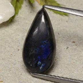 2.30カラットの天然マルチカラースペクトロライト、洋梨の形、オペーク