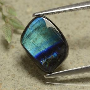 2.23カラットの天然マルチカラースペクトロライト、ファンシーシェイプ、オペーク