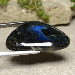 13.18カラットの天然マルチカラースペクトロライト、ファンシーシェイプ、オペーク