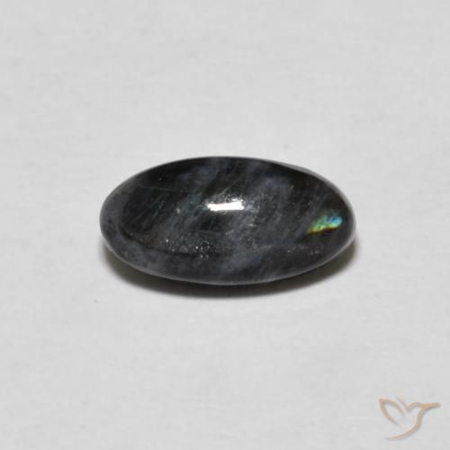 0.71ct 天然 マルチカラー スペクトロライト, 楕円形, オペーク