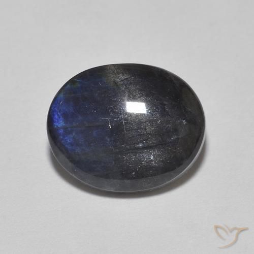 2.13ct 天然 マルチカラー スペクトロライト, 楕円形, オペーク