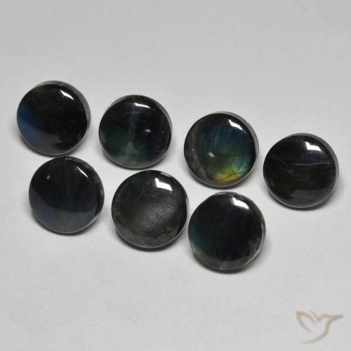 1.83ct 天然 マルチカラー スペクトロライト, ラウンド, オペーク