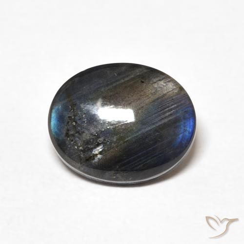 1.93ct 天然 マルチカラー スペクトロライト, 楕円形, オペーク