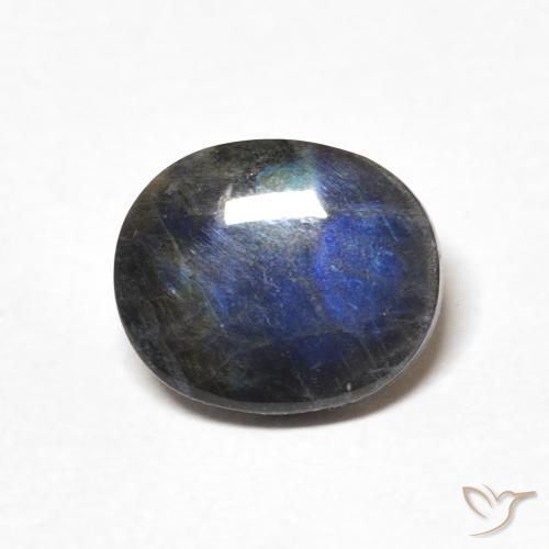 1.96ct 天然 マルチカラー スペクトロライト, 楕円形, オペーク