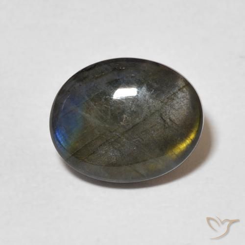 2.26ct 天然 マルチカラー スペクトロライト, 楕円形, オペーク