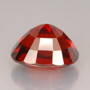 7.68カラットの天然オレンジレッドスペサルティンガーネット（11.7×9.8 mm・オーバルカット）