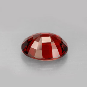 7.03カラットの天然オレンジレッドスペサルティンガーネット（12.5×10.2 mm・オーバルカット）