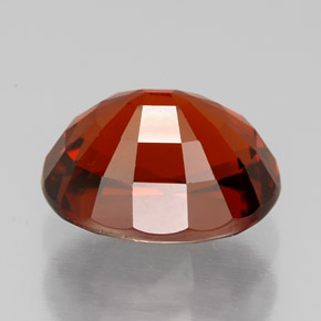 5.72カラットの天然オレンジレッドスペサルティンガーネット（10.8×8.5 mm・オーバルカット）