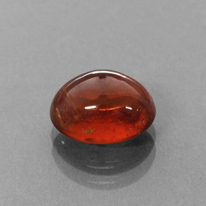 4.35カラットの天然マンダリンオレンジスペサルティンガーネット（9.8×7.7 mm・透明）