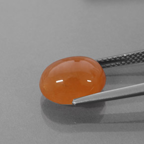 6.54カラットの天然オレンジスペサルティン ガーネット、透明、透明/半透明