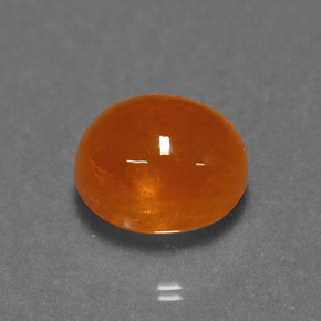 6.24カラットの天然マンダリンオレンジスペサルティンガーネット（9.9×8.4 mm・透明）