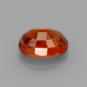 1.33カラットの天然マンダリンオレンジスペサルティンガーネット（7×5.2 mm・オーバルカット）