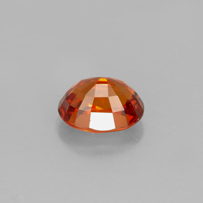 1.37カラットの天然マンダリンオレンジスペサルティンガーネット（7×5.2 mm・オーバルカット）