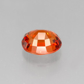 1.31カラットの天然マンダリンオレンジスペサルティンガーネット（6.7×5.5 mm・オーバルカット）