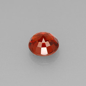 0.80カラットの天然マンダリンオレンジスペサルティンガーネット（5.14 mm・ラウンドカット）