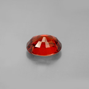 2.79カラットの天然レッドオレンジスペサルティンガーネット（9×6.8 mm・オーバルカット）
