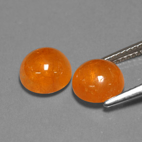 カラットの天然オレンジスペサルティンガーネット（7.60 mm・透明）
