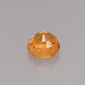 1.19カラットの天然マンダリンオレンジスペサルティンガーネット（5.67 mm・ラウンドカット）