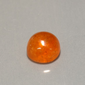 2.37カラットの天然オレンジスペサルティンガーネット（7.08 mm・透明）