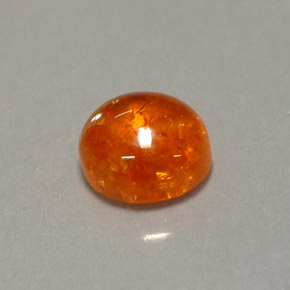 1.43カラットの天然オレンジスペサルティンガーネット（6.08 mm・透明）