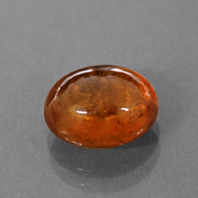 3.66カラットの天然マンダリンオレンジスペサルティンガーネット（9.1×7.4 mm・透明）