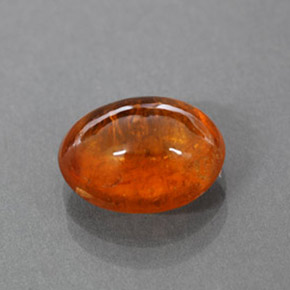3.41カラットの天然マンダリンオレンジスペサルティンガーネット（9.3×7.6 mm・透明）