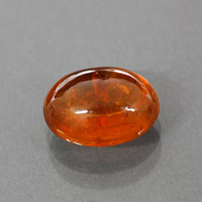 3.35カラットの天然マンダリンオレンジスペサルティンガーネット（9.2×7.3 mm・透明）