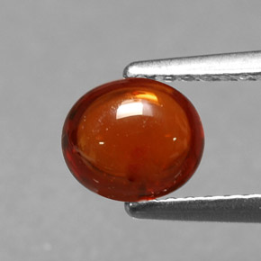 1.22カラットの天然レッドオレンジスペサルティンガーネット（6.6×5.7 mm・オーバルカット）