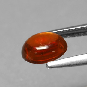 1.22カラットの天然レッドオレンジスペサルティンガーネット（6.6×5.7 mm・オーバルカット）